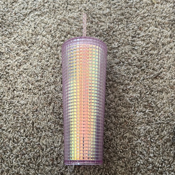 Starbucks Pink Grid Tumbler 24oz - Picture 3 of 7